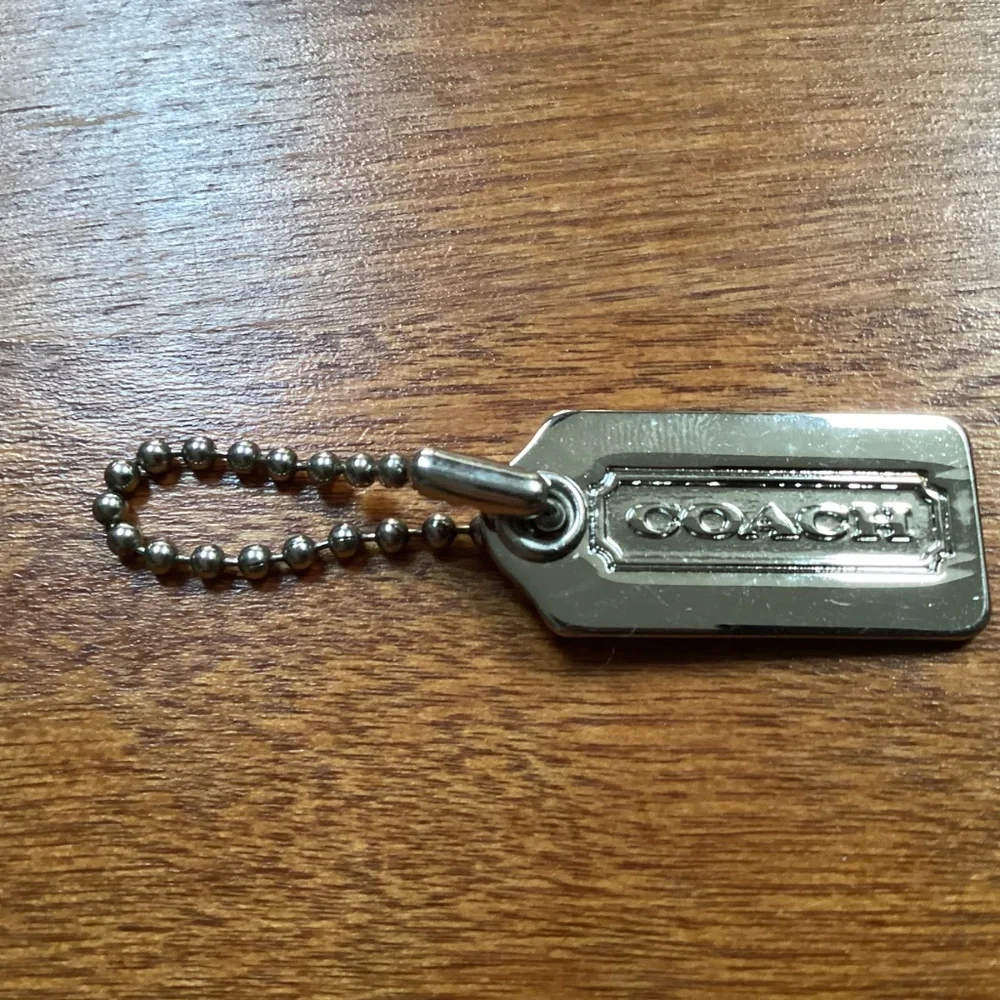 Coach Metal Bag Tag/Hang Tag 1.25”x 0.5”